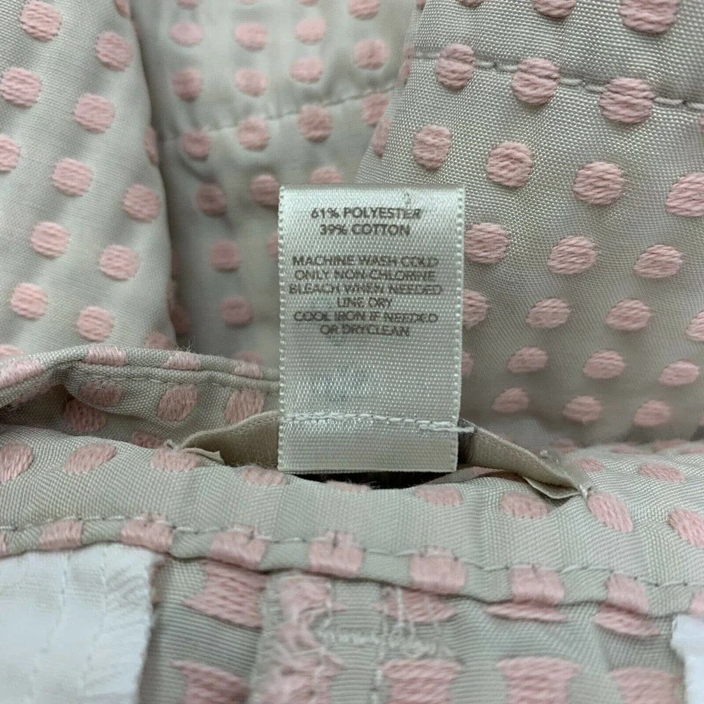 Ann Taylor Loft Factory Polka Dot Chino Shorts Size 10 Zip Fly Casual Summer - Picture 5 of 5